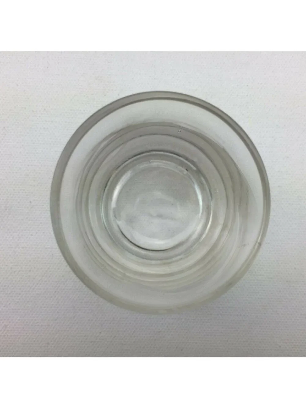 Clear Glass Candle Holders Pair 2.5